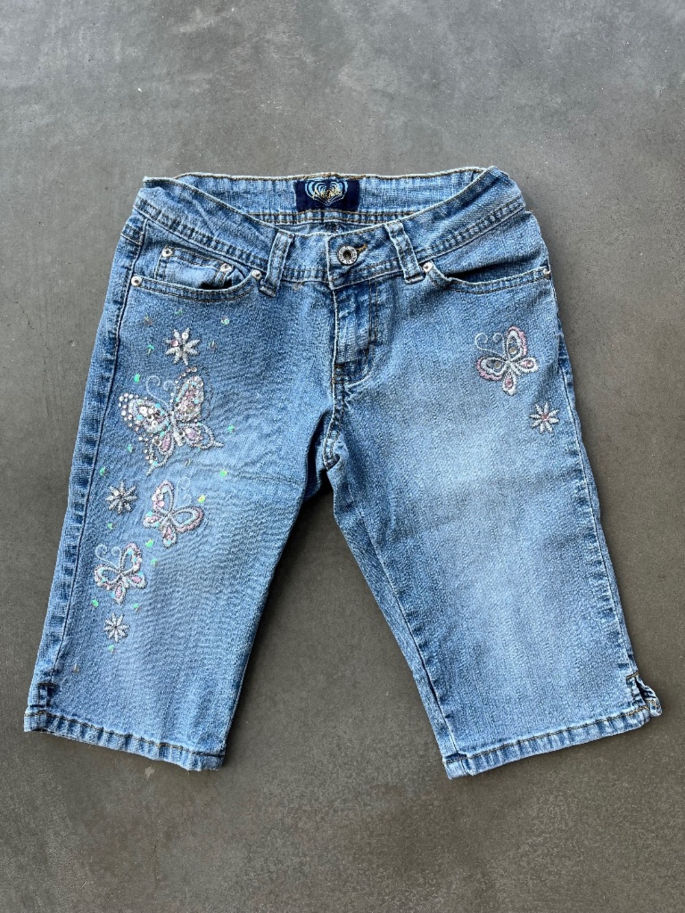 Vintage Angels Beaded Shorts